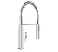 Grohe Eurocube miscelatore monocomando per lavello, con doccetta professionale, cromo - 31395000