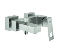 Grohe Eurocube Mitigeur monocommandé pour bain, apparent, saillie 181mm, sans ensemble de douche, 23140DC0, 23140DC0, Colorazione: super acciaio