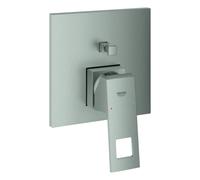 Grohe Eurocube Mitigeur monocommandé pour bain, montage encastré, inverseur automatique, 24062DC0, 24062DC0, Colorazione: super acciaio