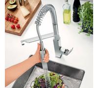 Grohe Eurocube rubinetto da cucina Profi, orientabile, 31395DC0, Eurocube supersteel [Rubinetteria da Cucina > Rubinetti da Cucina]