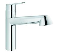 Grohe Eurodisc Cosmopolitan miscelatore monocomando per lavello con doccetta estraibile, cromato - 32257002