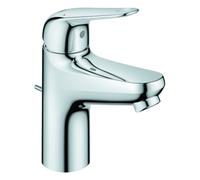 Grohe Euroeco Mitigeur monocommandé pour lavabo, S-Size, saillie 103mm, vidage à tirette plastique, 23262001, 23262001