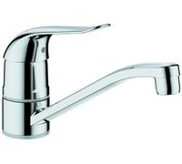Grohe Euroeco Miscelatore speciale per lavello ad una mano, DN 15, regolatore di getto laminare 9 l/min, limitatore di temperatura, cromato - 32787000