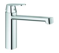 GROHE Eurosmart Cosmopolitan Mitigeur monocommandé pour évier, saillie 221mm, orientable, hauteur moyenne, 30193000, 30193000, Colorazione: cromo