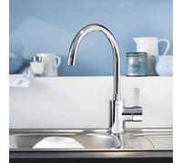 Grohe Eurosmart Cosmopolitan rubinetto da cucina, bassa pressione, orientabile, 31180000, Eurosmart Cosmopolitan cromo [Rubinetteria da Cucina > Rubinetti da Cucina]