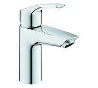 Grohe Eurosmart Mitigeur monocommandé pour lavabo, S-Size, saillie 111mm, vidage à tirette, EcoMode, Lowflow Mousseur, 23974003, 23974003