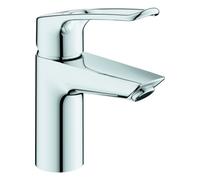 Grohe Eurosmart Mitigeur monocommandé pour lavabo, S-Size, saillie 119mm, vidage Push-Open, manette ouverte, 23980003, 23980003