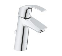 Grohe Mitigeur monocommande de lavabo Eurosmart, taille M avec vidage, EcoJoy, 23322001, 23322001