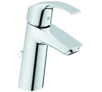 Grohe Mitigeur monocommande de lavabo Eurosmart, taille M avec vidage, EcoJoy, 23322001, 23322001