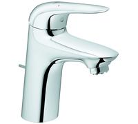 Grohe Eurostyle Mitigeur monocommandé pour lavabo, S-Size, basse pression, saillie 110mm, vidage à tirette, manette fermée, 23710003, 23710003