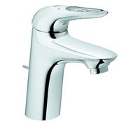 Grohe Eurostyle Mitigeur monocommandé pour lavabo, S-Size, saillie 110mm, vidage à tirette, manette ouverte, 33558003, 33558003, Colorazione: cromo
