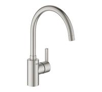 Grohe Feel Mitigeur monocommandé pour évier, saillie 224mm, orientable, 32670DC2, 32670DC2, Colorazione: super acciaio