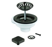 Grohe Universal set scarico con eccentrico per una vasca, 40400AL0, Universal hard graphite spazzolato [Lavelli da Cucina > Accessori per Lavelli da Cucina]