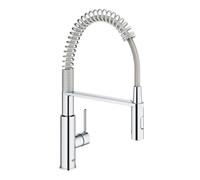 Grohe Get miscelatore cucina con doccetta a 2 getti e molla, finitura cromo - 30361000
