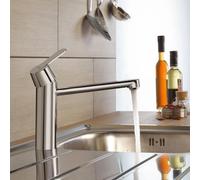 Grohe Get rubinetto da cucina, orientabile, 30196000, Get cromo [Rubinetti da Cucina]