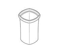 Grohe Grandera ricambio contenitore per set portascopino WC, 40671000, Grandera bianco [Accessori Bagno > Accessori per Accessori Bagno]
