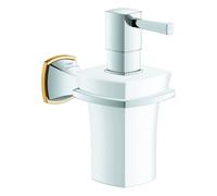Grohe Grandera support, avec distributeur de savon en céramique, 40910IG0, 40910IG0, Colorazione: Cromo / Oro