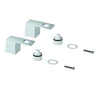Grohe Griffpaar 48321 per Eurocube 3-L-WT-Batterie Mark. Blu/Rosso Cromo