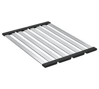 GROHE Griglia Scolapiatti pieghevole grande, 490 x 348 mm, acciaio inossidabile, lavabile in lavastoviglie, Acciaio Inox, 40854SD0