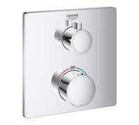 Mitigeur de douche thermostatique Grohe Grohtherm pour Rapido SmartBox, 1 consommateur, chrome, 24078000, 24078000