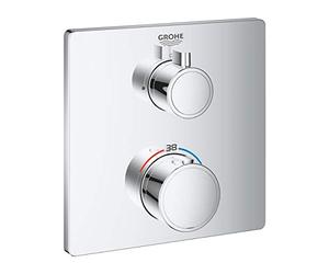 Grohe Gro-24078000 Miscelatore Termostatico a 1 Via, Cromo, 24.5 x 20 x 18 cm