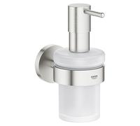 Grohe Essentials - Dispenser di sapone liquido con supporto, supersteel 40448DC1