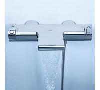 Grohe Grohtherm 2000 rubinetto vasca esterno con termostatico, 34174001, Grohtherm 2000 cromo [Rubinetteria Bagno > Rubinetteria Vasca]