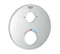 Grohe Grohtherm copertura per gruppo doccia termostatico con deviatore a 2 vie, rotondo, 49074000, Grohtherm cromo [Rubinetteria Bagno > Ricambi Rubinetteria Bagno]