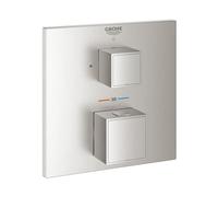 Grohe Grohtherm Cube rubinetto doccia da incasso con termostatico, 24153DC0, Grohtherm Cube supersteel [Rubinetteria Bagno > Rubinetteria Doccia]
