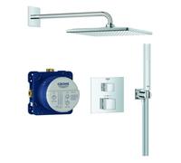 GROHE Grohtherm Cube Système de douche, set complet y compris corps d'encastrement, Rainshower Mono 310 Cube, 34868000, 34868000