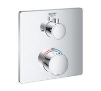 GROHE GRO-24080000 Miscelatore termostatico Vasca-Doccia a 2 Vie con deviatore, Cromo