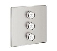 Grohe Grohtherm SmartControl - Rubinetto ad incasso per 3 utenze, supersteel 29127DC0