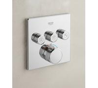 Grohe Grohtherm SmartControl Miscelatore termostatico a 3 vie Cromo, 29126000