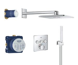 Grohe Grohtherm SmartControl set doccia da incasso con termostato con soffione cromo 34706000