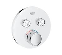 Grohe 29151LS0 Miscelatore Termostatico a 2 Vie, Bianco, Rotondo