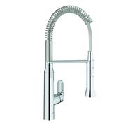 GROHE K7 Mitigeur monocommandé pour évier, saillie 234mm, orientable, douchette professionnelle, double jet, hauteur 539mm, 31379000, 31379000, Colorazione: cromo