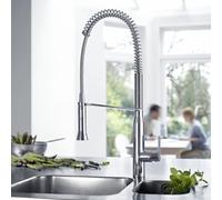 Grohe K7 rubinetto da cucina, orientabile, 32950000, K7 cromo [Rubinetti da Cucina]