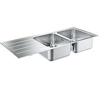 Grohe Lavelli - Lavello K500 con scarico automatico, 1160x500 mm, acciaio inox spazzolato 31588SD1