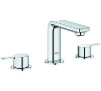 Grohe Lineare 3 trous pour lavabo, avec vidage, saillie 127mm, 20304001, 20304001