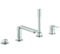 Grohe Lineare - Miscelatore monocomando a 4 fori per vasca da bagno, supersteel 19577DC1