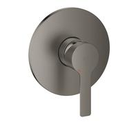 Grohe Lineare Mitigeur monocommandé pour douche, rosace ronde, 24063AL1, 24063AL1, Colorazione: grafite dura spazzolata