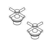 GROHE Maniglia Croce 48406 Per Atrio 2 PZ Cromo
