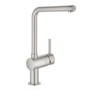 Grohe Minta miscelatore monocomando per lavello cucina, bocca orientabile, finitura supersteel - 31375DC0