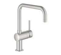Grohe Minta miscelatore monocomando per lavello cucina con bocca alta girevole, supersteel - 32488DC0