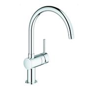 GROHE Minta Mitigeur monocommandé pour évier, portée 223mm, bec en C, pivotant, 32917000, 32917000, Colorazione: cromo