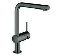 Grohe Minta - Miscelatore da lavello con doccetta estraibile, Hard Graphite 30274A00
