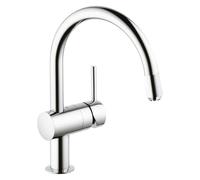 Grohe Minta rubinetto da cucina, bassa pressione, estraibile, orientabile, 32511000, Minta cromo [Rubinetteria da Cucina > Rubinetti da Cucina]