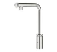 Grohe Minta SmartControl miscelatore per lavello cucina con doccino estraibile, supersteel - 31613DC0