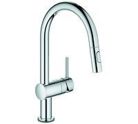 GROHE Minta Touch Mitigeur électronique d'évier, bec en C, avec douchette extractible Dual, 31358002, 31358002, Colorazione: cromo