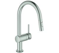 Miscelatore monocomando elettronico per lavello Grohe Minta Touch , cromo, colorazione: super acciaio